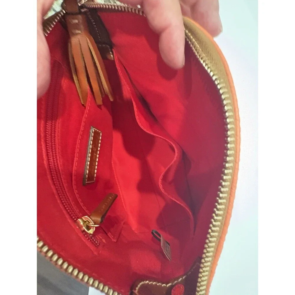 Dooney & Bourke Pebble Grain Suki Crossbody Orange